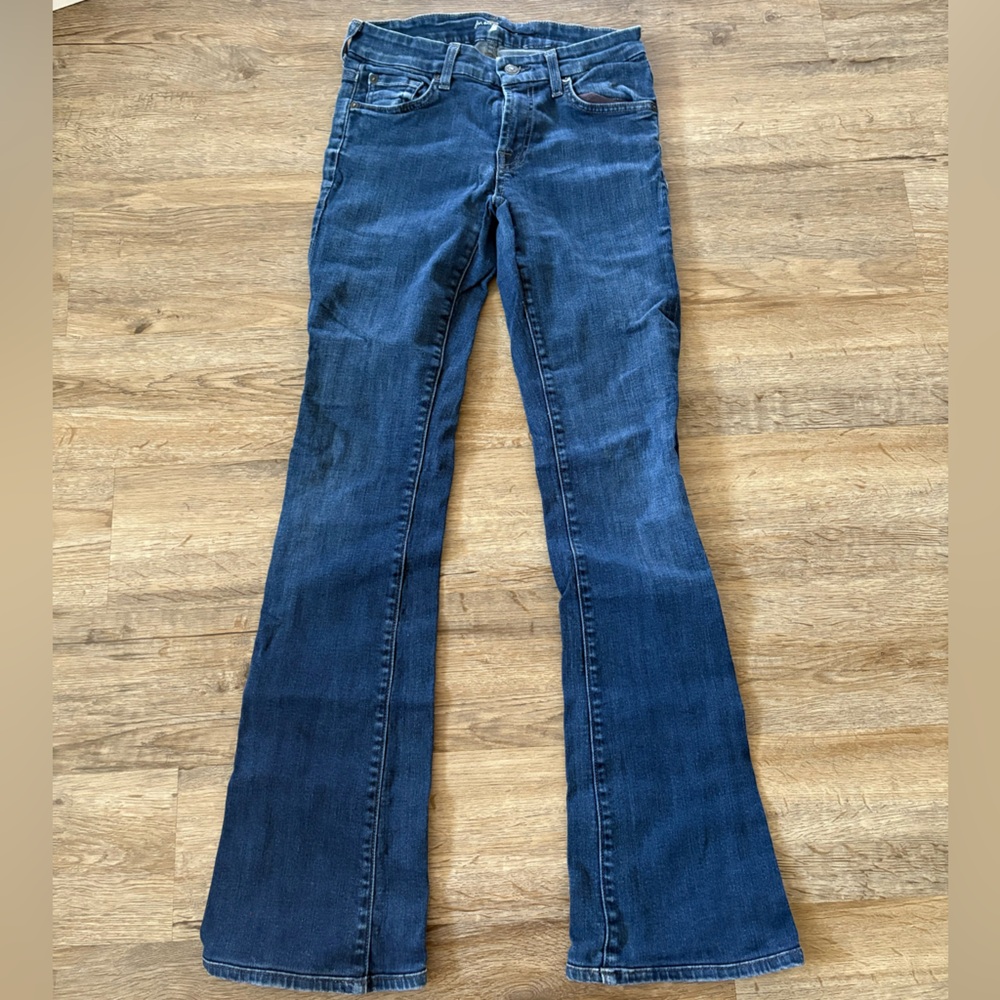 7 For All Mankind Dark Blue Skinny Jeans